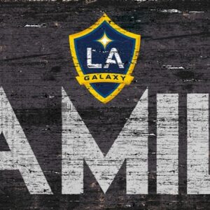 LA Galaxy Sign Wood 12x6 Family Design
