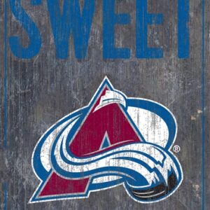 Colorado Avalanche Sign Wood 6x12 Home Sweet Home Design