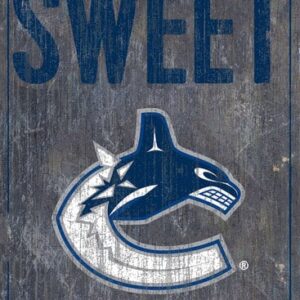 Vancouver Canucks Sign Wood 6x12 Home Sweet Home Design
