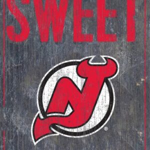 New Jersey Devils Sign Wood 6x12 Home Sweet Home Design