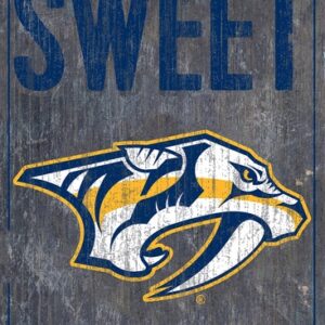 Nashville Predators Sign Wood 6x12 Home Sweet Home Design
