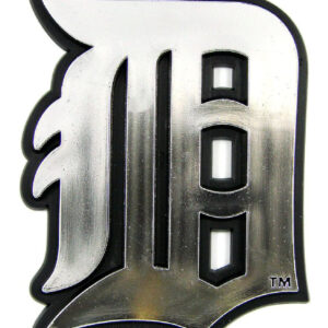 Detroit Tigers Auto Emblem - Silver