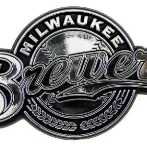 Milwaukee Brewers Auto Emblem - Silver