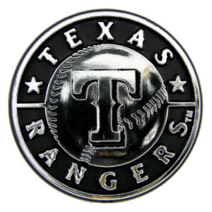 Texas Rangers Auto Emblem - Silver