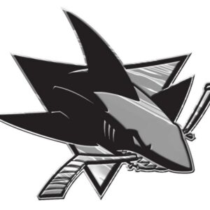 San Jose Sharks Auto Emblem - Silver