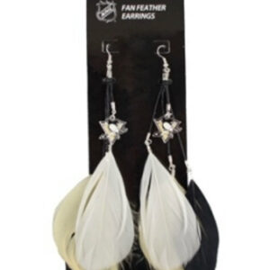 Pittsburgh Penguins Team Color Feather Earrings CO