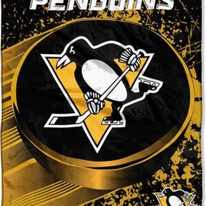 Pittsburgh Penguins Blanket 46x60 Micro Raschel Ice Dash