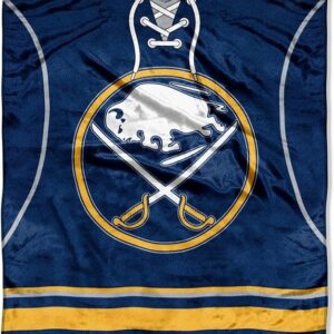 Buffalo Sabres Blanket 50x60 Raschel Jersey Design