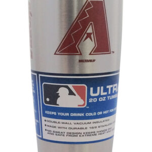 Arizona Diamondbacks Travel Tumbler 20oz Ultra Silver CO