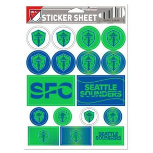 Seattle Sounders FC Decal Sheet 5x7 Vinyl