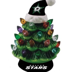 Dallas Stars Christmas Tree 4 Inch LED Tabletop
