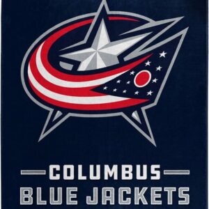 Columbus Blue Jackets Blanket 50x60 Raschel Interference Design