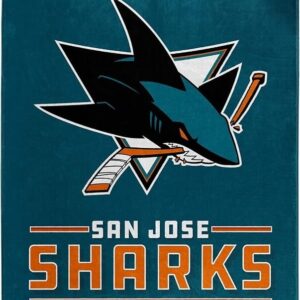 San Jose Sharks Blanket 50x60 Raschel Interference Design