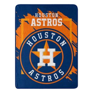 Houston Astros Blanket 46x60 Micro Raschel Dimensional Design Rolled