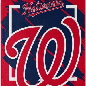Washington Nationals Blanket 46x60 Micro Raschel Dimensional Design Rolled