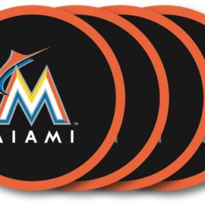 Miami Marlins Coaster Set - 4 Pack
