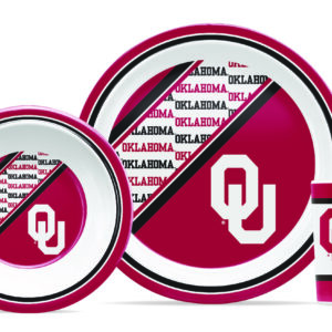 Oklahoma Sooners Dinner Set Child 5 Piece CO