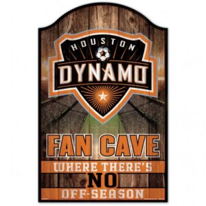 Houston Dynamo Sign 11x17 Wood Fan Cave Design