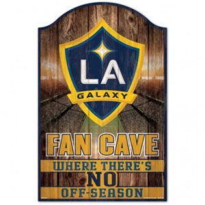 Los Angeles Galaxy Sign 11x17 Wood Fan Cave Design