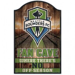 Seattle Sounders FC Sign 11x17 Wood Fan Cave Design