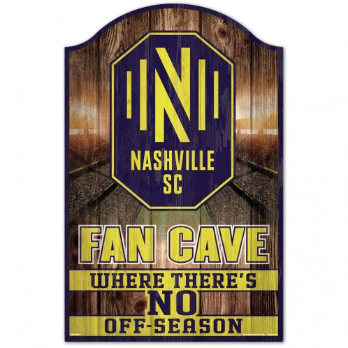 Nashville SC Sign 11x17 Wood Fan Cave Design