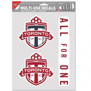 Toronto FC Decal Multi Use Fan 3 Pack