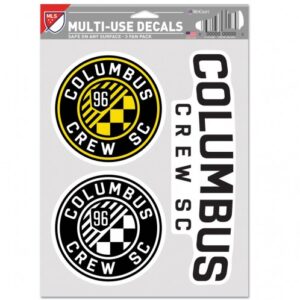 Columbus Crew SC Decal Multi Use Fan 3 Pack