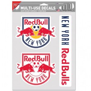 New York Red Bulls Decal Multi Use Fan 3 Pack