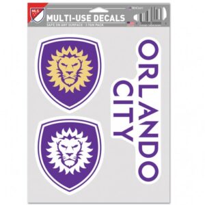 Orlando City SC Decal Multi Use Fan 3 Pack