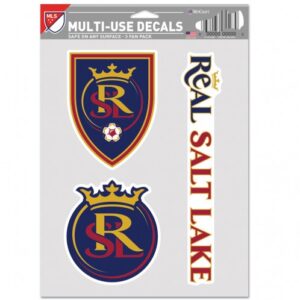 Real Salt Lake Decal Multi Use Fan 3 Pack