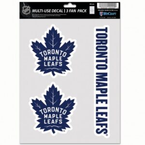Toronto Maple Leafs Decal Multi Use Fan 3 Pack