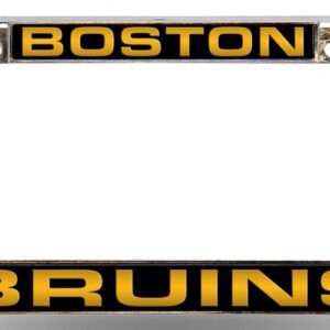 Boston Bruins Laser Cut Chrome License Plate Frame