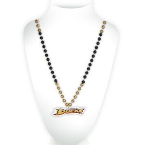 Anaheim Ducks Beads with Medallion Mardi Gras Style