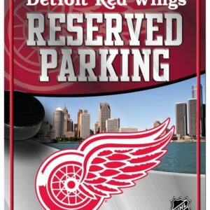 Detroit Red Wings Sign Metal Parking