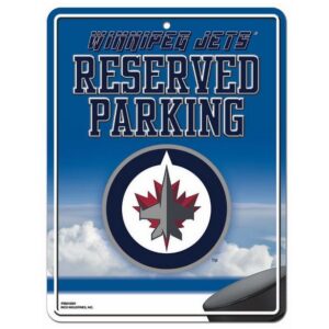 Winnipeg Jets Sign Metal Parking