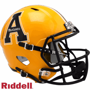 Appalachian State Mountaineers Helmet Riddell Replica Full Size Speed Style Gold