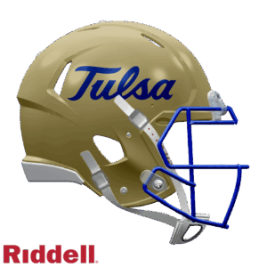 Tulsa Golden Hurricane Helmet Riddell Replica Full Size Speed Style Gold