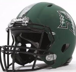 Hawaii Warriors Helmet Riddell Replica Mini Speed Style Matte Green Design