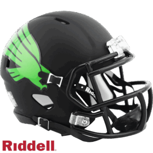 North Texas Mean Green Helmet Riddell Replica Mini Speed Style Matte Black