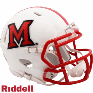 Miami of Ohio Redhawks Helmet Riddell Replica Mini Speed Style