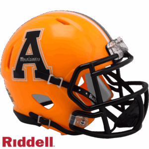 Appalachian State Mountaineers Helmet Riddell Replica Mini Speed Style Gold