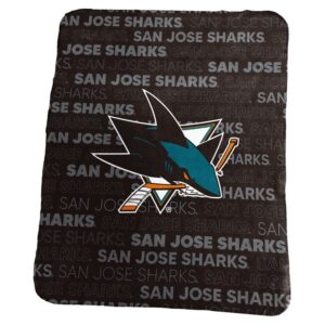 San Jose Sharks Blanket 50x60 Fleece Classic
