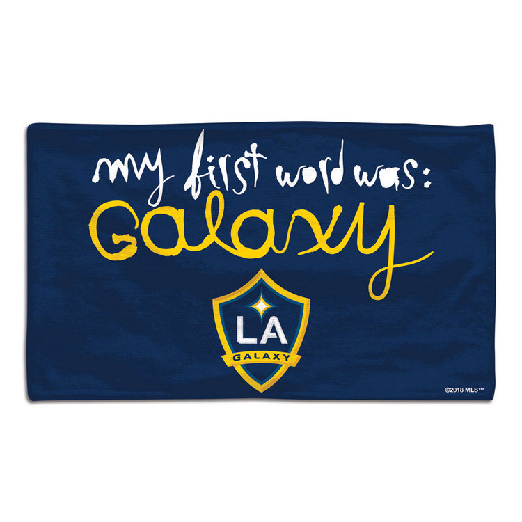 Los Angeles Galaxy Baby Burp Cloth 10x17