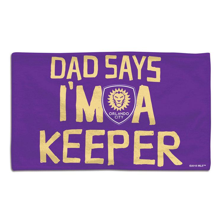Orlando City SC Baby Burp Cloth 10x17