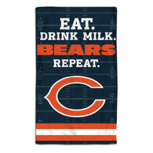 Chicago Bears Baby Burp Cloth 10x17