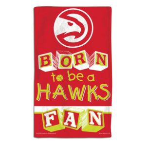 Atlanta Hawks Baby Burp Cloth 10x17