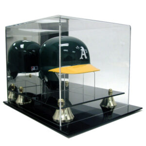 Display Case Baseball Helmet Mini Deluxe Acrylic with Stand