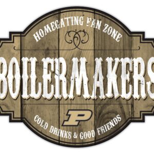 Purdue Boilermakers Sign Wood 12 Inch Homegating Tavern