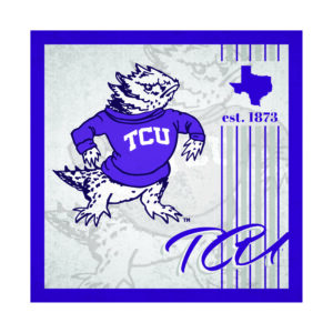 TCU Horned Frogs Sign Wood 10x10 Album Design
