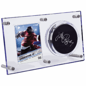 Clear Puck & Card Flip Display 120pt